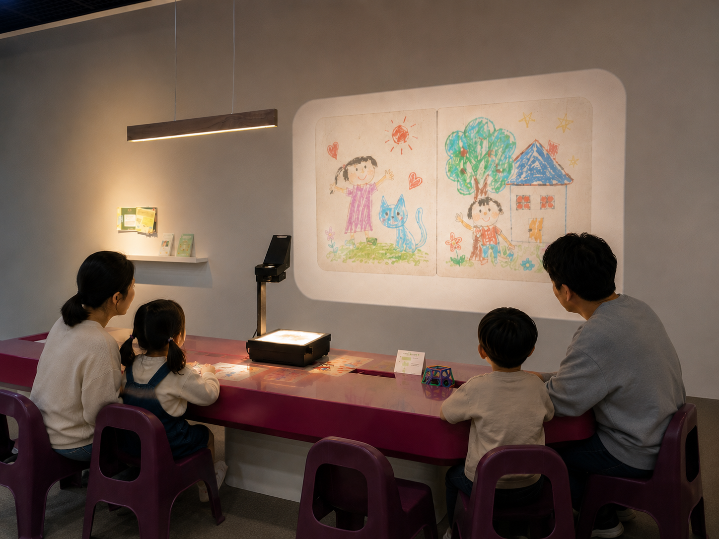 나의 소중한 순간은 어떤 장면일까요?</br>
기억을 그리고, 빛으로 비춰 보아요! 